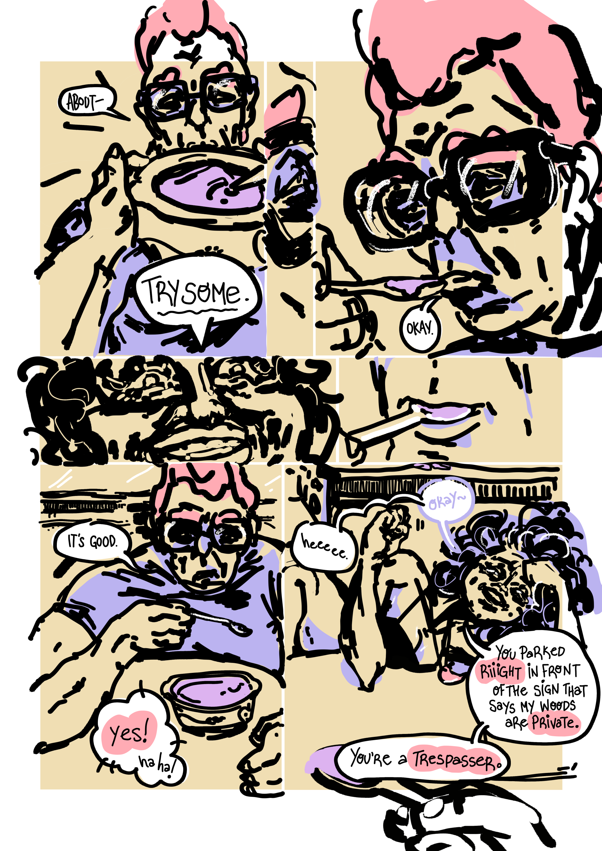 Page 12: Eugene tries the soup