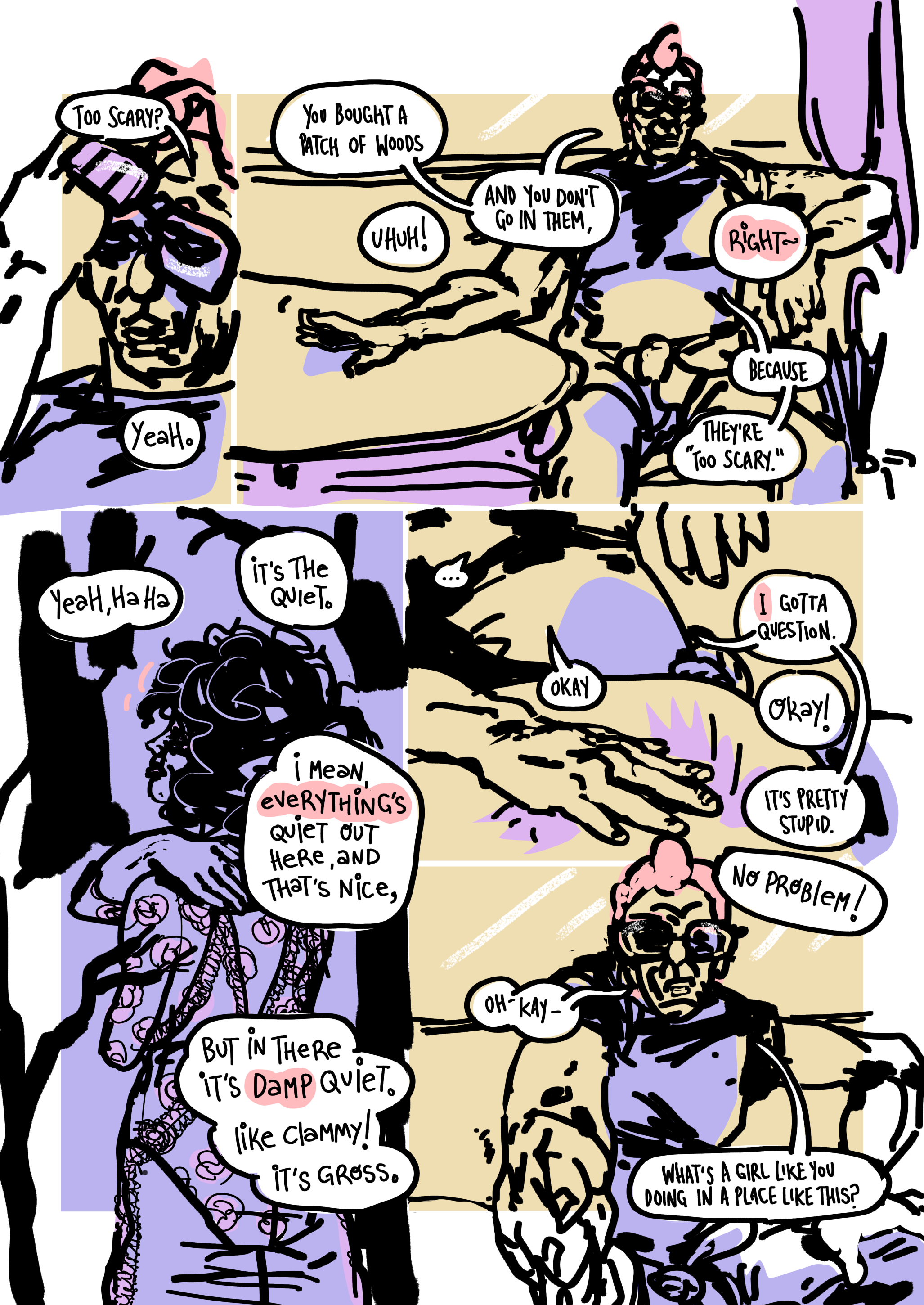 page 16: ani's afraid of the woods