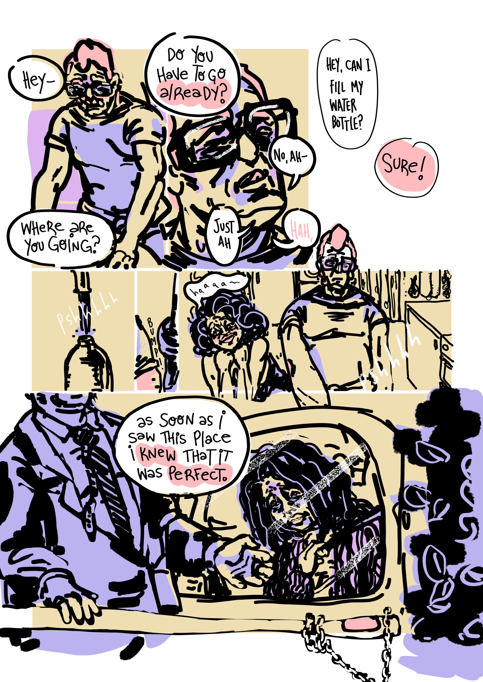 page 20: eugene refills his bottle