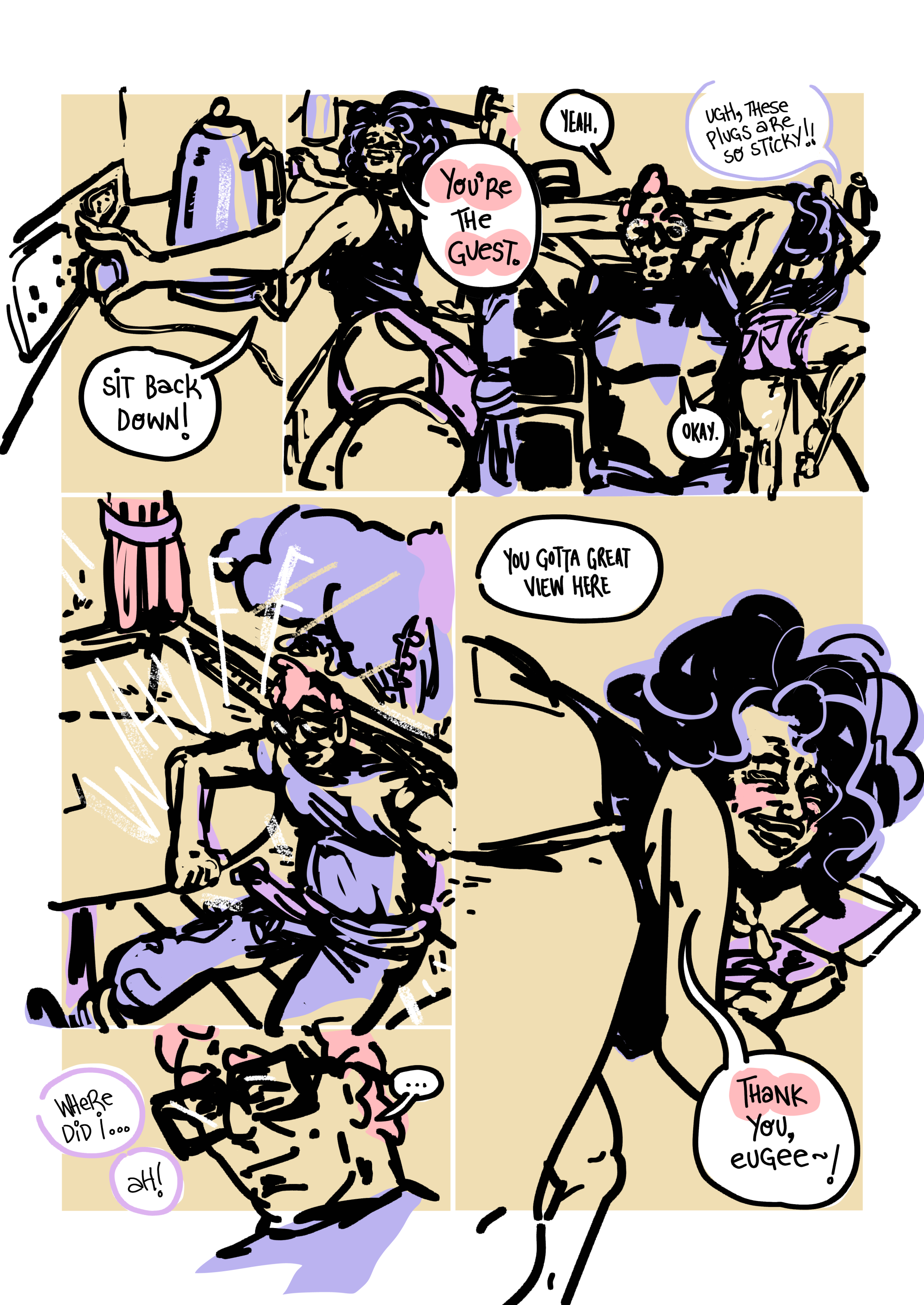 Page 23: Ani begins to make the tea