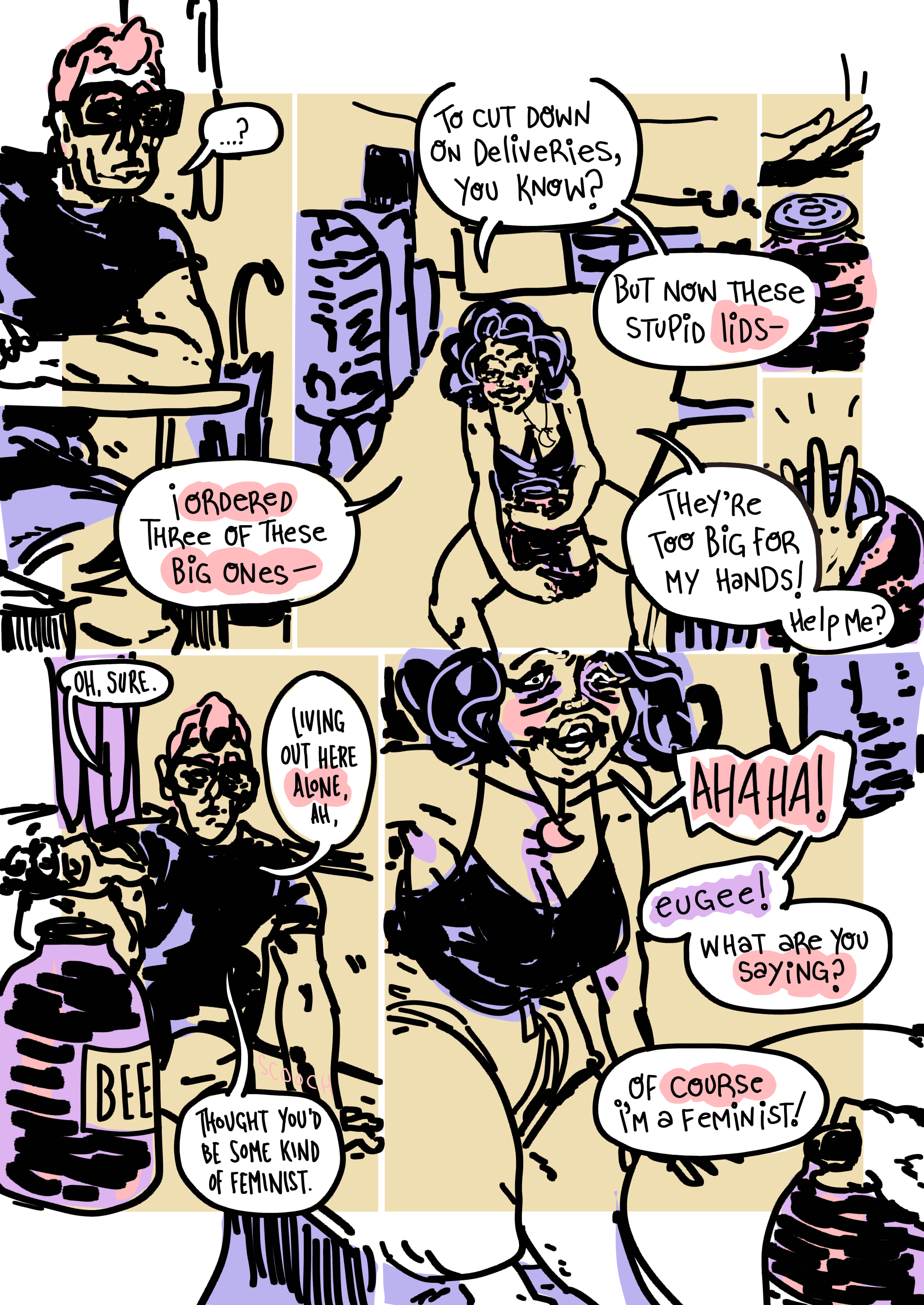 page 30: Ani asks for help and Eugene makes a blunder